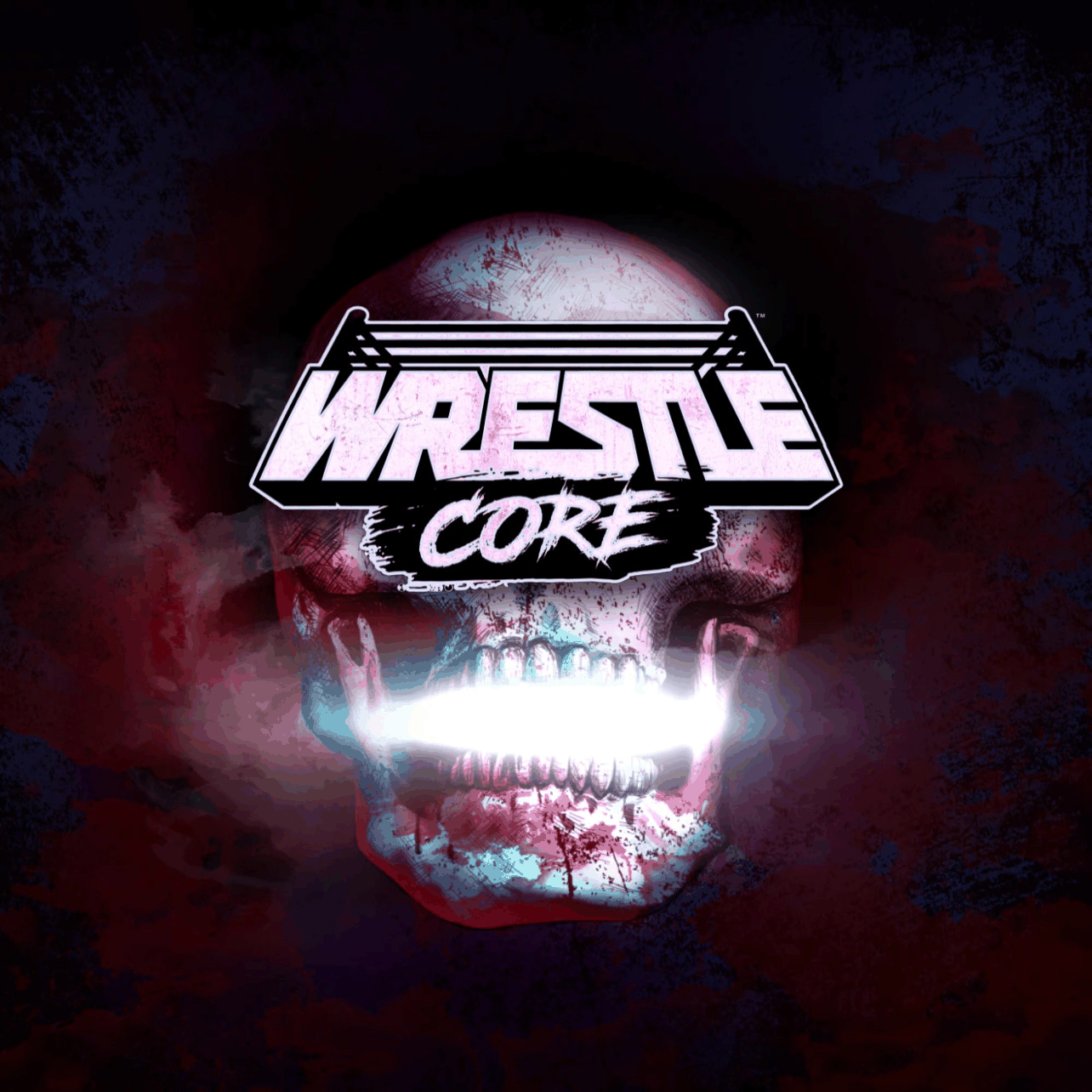 WrestleCore skull artwork